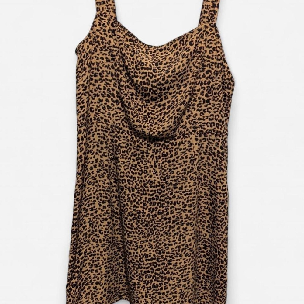 Y2K Mobwife Era Leopard Mini Dress Size S